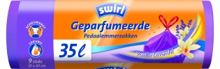 Geparfumeerde pedaalemmerzakken met vanille-lavendelgeur Geparfumeerde pedaalemmerzakken met vanille-lavendelgeur